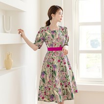 시크라인 포일 자가드 원피스 CLMB-O-22