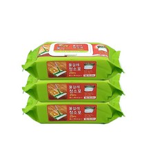 물걸레청소포 고급형 대형 25매 / 일회용 물걸레 청소물티슈, 3개
