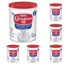 Nestle CARNATION 네슬레 카네이션 무지방 탈지 분유 우유 분말272g 6캔, 1개