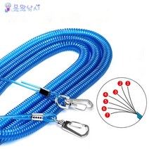 용왕낚시 낚시대 분실방지끈 분실방지고리 3M 5M 10M 15M 20M분실방지로프 스프링줄 낚시대이탈방지 낚시용품, 분실방지끈 3M