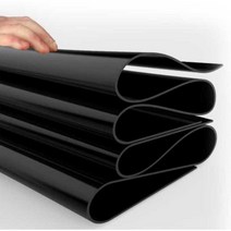 두꺼운 충격 완화 쿠션 고무 공업용 고무 깔판 마감재 매트 진동방지 소음방지 덮개 충격흡수 검정, 1mx1mx1.5mm