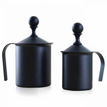 400cc/800cc 스테인레스 스틸 더블 메쉬 핸드 밀크 Frother 수동 카푸치노 라떼 폼 메이커 커피 도구 홈 오피스, [02] 800CC