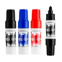 라인플러스 에듀마카 화이트 보드마카 둥근촉 블랙, 10개
