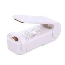 간식메이커 붕어빵기계 와플기계휴대용 플라스틱 가방 열 실러 패키지 보관 클립 씰링 기계 스티커 씰, White