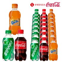 칠성사이다&코카콜라&환타 300ml X 각8개(총24개) 탄산음료 청량음료 미니펫 미니탄산, 24개