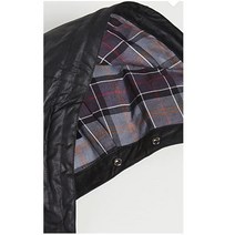 바버CLASSIC Wax면 Removable HOOD in Black