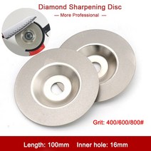 1Pcs 400-800grit 다이아몬드 날카롭게하는 디스크 모든 종류의 칼을위한 100mm 그라인딩 휠 가위 주방 도, [01] 400 grit, [01] 1 Pcs