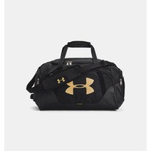 언더아머 더플백 UNDER ARMOUR Mens UA Undeniable 3.0 Small Duffle Bag Gym Black/Gold 1300214 NWT