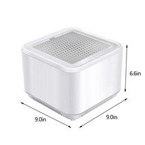 가정용 USB 충전식 공기 청정기 클리너 UV 살균 팬 기능 자외선, WHITE