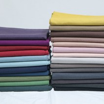 [원단쟁이] 대폭 11수린넨 바이오워싱 코튼린넨 리버스 25color E, 그린