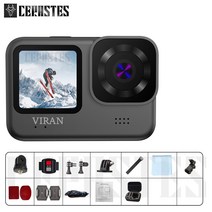 CERASTES 와이파이 손떨림 방지 액션 카메라 리모컨 스크린 방수 스포츠 프로 드라이브 녹음기 4K60FPS, 01 V9_01 0G