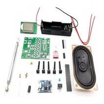 주방 라디오 빈티지 진공관 옛날 레트로 AM Diy 키트 fm 모듈 조정 가능한 무선, 주황색
