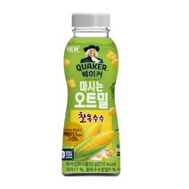 칠성 쉐이크 아침 식사 대용 퀘이커 마시는 오트밀 찰옥수수 건강식 간편식 식단조절 선식 50G 10개, 8세트