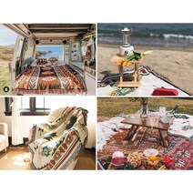 인디언 소울 텐트 매트 차크닉 차박 캠핑 이너 매트 블랭킷 담요, 7.골든서클