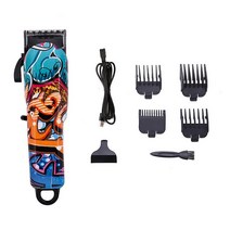 미용실 프로 남자 바버샵 바리깡 를위한 RESUXI 전기 머리 교환 할 수있는 절단기 제거 수염 트리머 면도기, 01 01_02 Eu 플러그