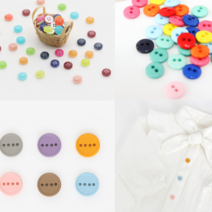 소잉데일리] 컬러 믹스 단추 모음 의류 소품 가방 소품 여밈 장식 수선 다양한 스타일 색상 블라우스 원피스, 컬러믹스 단추, 앙팡 믹스 48364