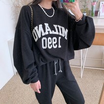 하이데일리 여성 츄리닝 맨투맨 투피스 조거 밀라노 트레이닝 세트