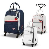캘러웨이 [캘러웨이정품] 레이디스 스포츠 바퀴형 보스턴백, 화이트실버