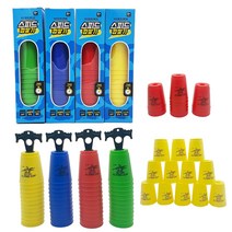 [제이제이오피스] 스피드컵쌓기 스택스 스포츠 스태킹 집중력 순발력 보드 게임 유아 체육 프로그램 (게임설명서포함), 램덤발송