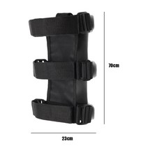 소화기거치대 소화기받침대 벽 차량용 고정조정 가능한 롤 바 소화기 홀더 벨트 지프 랭글러 액세서리의, 02 Black, 1개