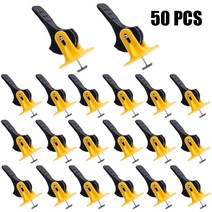50pcs 타일 레벨러 레벨 웨지 조절기 플라스틱 레벨링 포지셔닝 시스템 로케이터 스페이서 바닥재 벽 건설