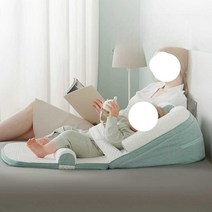 신생아침대 경사 편이식침대 안전 높이 출산선물 수유, 경사조절모델 플러스+모기장-(제품사진참조)
