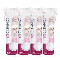 클레아닉 순면화장솜 소프트터치 120매x4sets, 단품