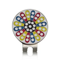 메이커 24 종류 모자 바이저 클립 마커 도매 가격 1 개, Colourful Flower