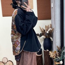 계량 한복 여성 상의 빈티지 패딩 겨울 에스닉 독특한