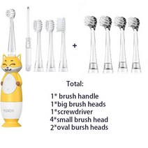 소닉 전동 칫솔 smart timer led light 4 types soft dupont bristle aa 배터리 구동 칫솔 for 0-12 years old, 칫솔 811