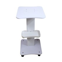 미용실 미용기기 이동식 보관 수납트롤리 웨건 츄레이 탁상형, 백색알루미늄기둥카트(탁상용기)