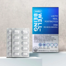 [ LGG유산균 ] 하루웰빙 락토 리얼 포스트바이오틱스 프로바이오틱스 생유산균 500억마리 500mg x 60캡슐 (2개월분) 모유 프롤린 임산부 장용성캡슐, 60캡슐 x 1박스 (2개월)