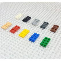 요고요 레고 호환 부품 커스텀 벌크 브릭 블럭 타일 플레이트 100G 소포장 패키지, [플레이트 2 x 4] 베이지 100G