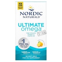 Nordic Naturals 얼티밋 오메가 Xtra 레몬맛 740mg 60정