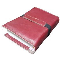 moriskora 북커버 BOOK 북파우치 책만들기 제본 성경책 리폼 성경리폼 커버 소가죽 낡은 성경 수선 경책 가죽공예 찬송가 일기장 가죽다이어리 이태리 가죽 교회 성당, 1검정