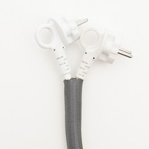 (매쉬 매직 케이블 2M) 컴퓨터선 정리 고양이전선 강아지전선 헤리컬밴드 케이블정리 튜브, 스몰, 진회색, 1개