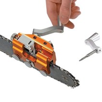 전기톱 체인 연삭기 연마헤드 엔진 기계 톱날갈기 톱날줄 야스리 휴대용 숫돌 그라인딩 샤프닝 부착 지그 그라인더 톱날 연마 수동 전동 연결 텅스텐 만능 커터, 1개