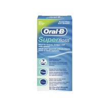 오랄비 슈퍼플로스 치실, 2개, 50개입