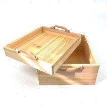 원목 공간박스 사과 박스 나무 상자 10t8, 29.직사각상자-투시형3단52x38x16cm