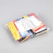 164 Pcs 열 수축 튜브 폴리올레핀 와이어 케이블 절연 슬리브 2:1, 01 164pcs