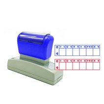 만년스탬프 결재스탬프 결재방 결재란 8칸 DF28x103mm, 청보라(기본색)