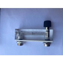 PMMA 액체 유량계 1/4 "BSP 암 스퀘어 패널 유형 Rotameter LZT-6T 16-160 미리리터/분 80-400, 한개옵션1, 03 2-20LPH