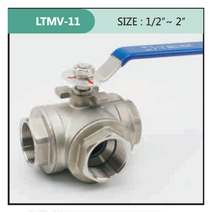 3방 볼밸브 (3Way Ball Valve) T_Type L_Type _Stainless Valve 8A ~ 50A