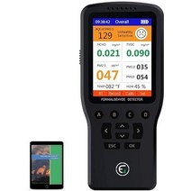 공기 품질 모니터 포름알데히드 감지기 온도 & 습도계 오염 테스터 센서 먼지 감지 TVOC, Air Quality Monitor w/ PM2.5