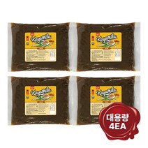 [카야밀라] 싱가포르 카야잼 씨솔트 카라멜 대용량 2.5kgX4개 감성 캠핑 음식 브런치, 단품
