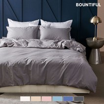 사틴면100% 60수 호텔 이불베개커버 세트 스트라이프 슈퍼싱글 SS
