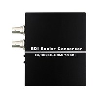 HDMI SDI 스케일러 오오 컨버터 어댑터 듀얼 (SDSDI HDSDI 3GSDI) 출력 1080P60 HDMI2SDI, 03 With UK Plug