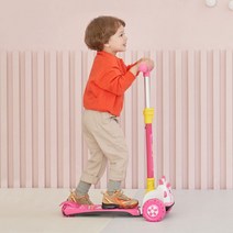키즈 유아 킥보드 씽씽이 어린이 세발 불빛 LED