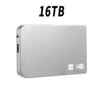 외장하드 SSD 메모리카드 오리지널 1TB 솔리드 스테이트 드라이브 HDD 휴대용 외장 하드 500GB SSD PC 노, 30 Silver 16TB, 한개옵션1
