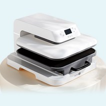 HTV론트 자동 열프레스 열프레스기 승화전사 열전사 화이트 38X38cm